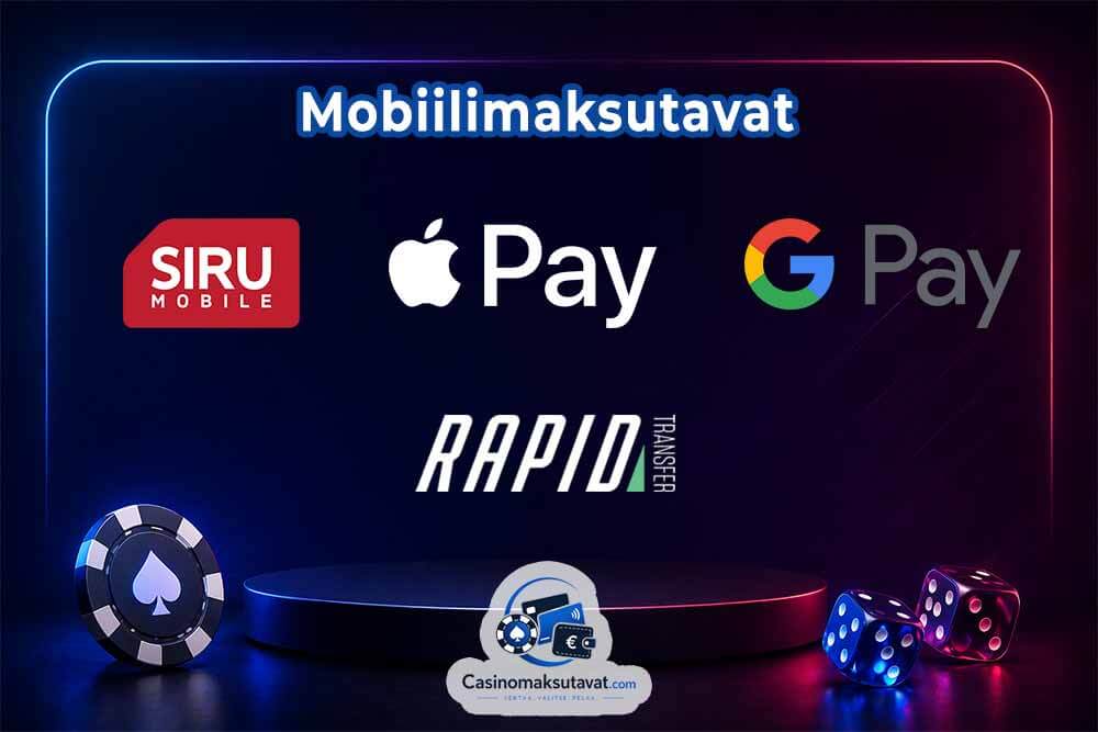 Mobiilissa toimivat maksutavat