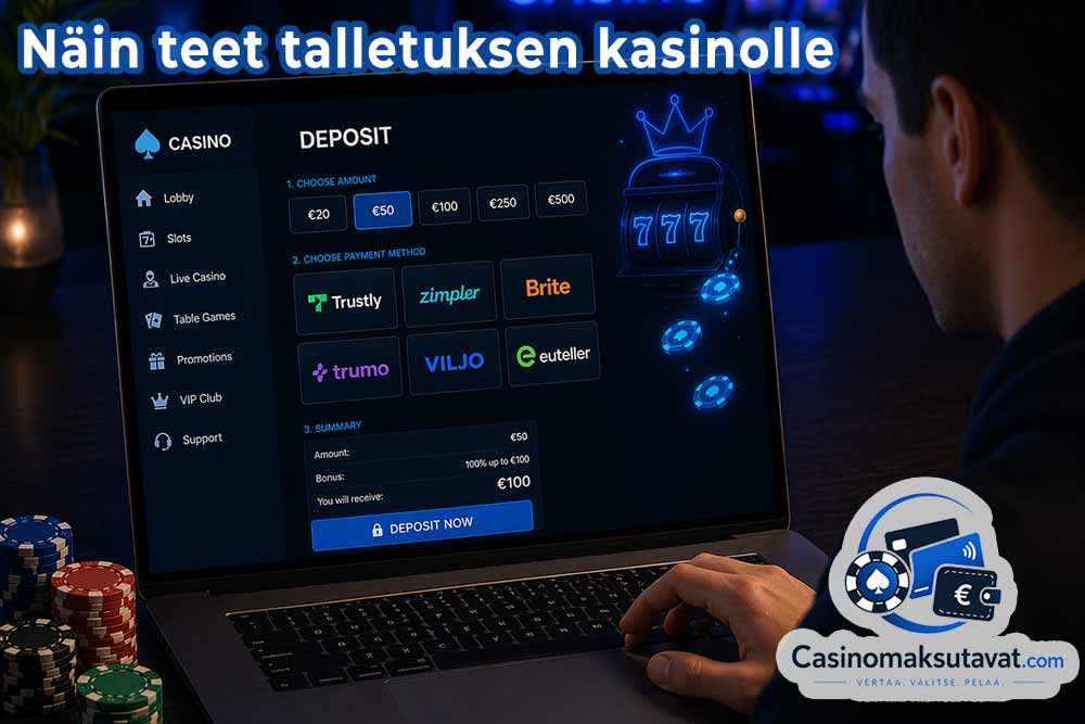 Näin onnistuu casino talletus