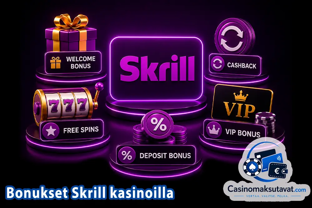 Skrill casino bonukset