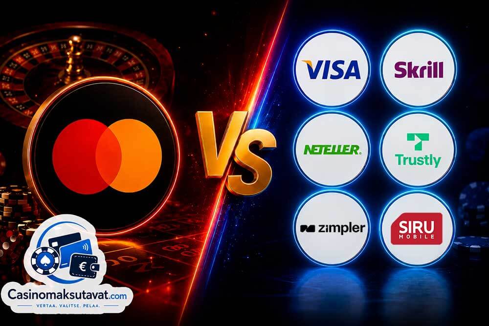 Mastercard kasinoiden vaihtoehdot