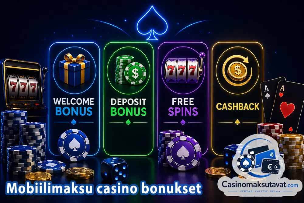 Mobiilimaksu casino bonukset