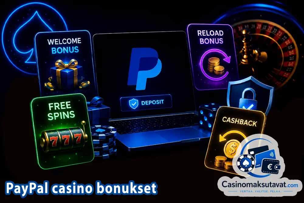 PayPal casino bonukset