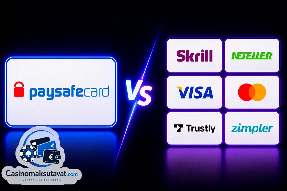 Paysafecard ja muut maksutavat